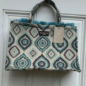 Green Patterned Women's Bag